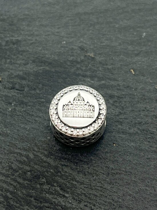 Pandora Jewelry - Pandora St. Peter's Basilica Roma Travel Charm Italy Sterling Silver Jewelry